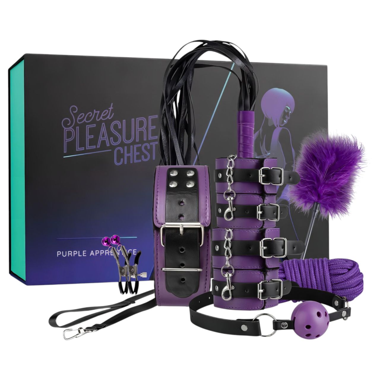 Secret Pleasure Chest - haladó BDSM készlet (14 részes) Secret Pleasure Chest - haladó BDSM készlet (14 részes)