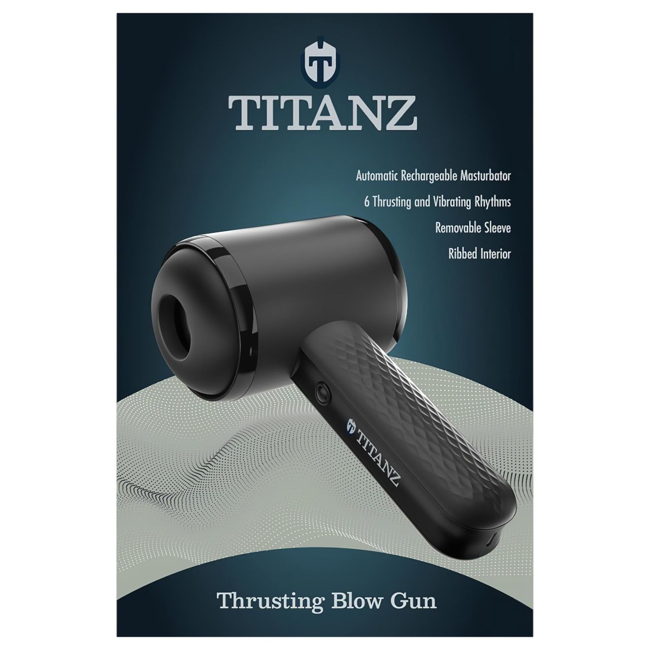 Titanz Thrusting Blow Gun - automata maszturbátor férfiaknak (fekete) Titanz Thrusting Blow Gun - automata maszturbátor férfiaknak (fekete)