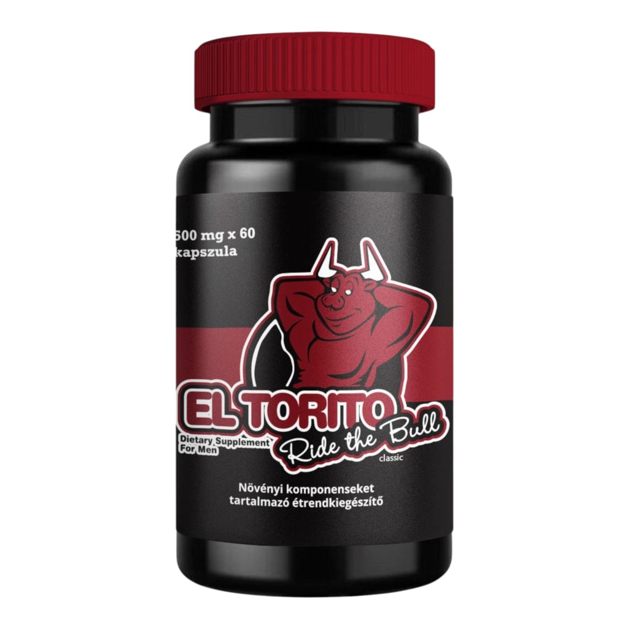 El Torito - étrend-kiegészítő kapszula férfiaknak (60 db) El Torito - étrend-kiegészítő kapszula férfiaknak (60 db)