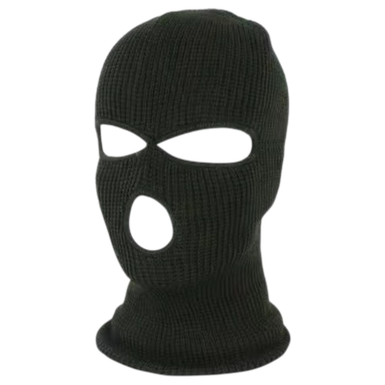 Balaclava - kötött szopóálarc 3 nyílással (fekete) Balaclava - kötött szopóálarc 3 nyílással (fekete)