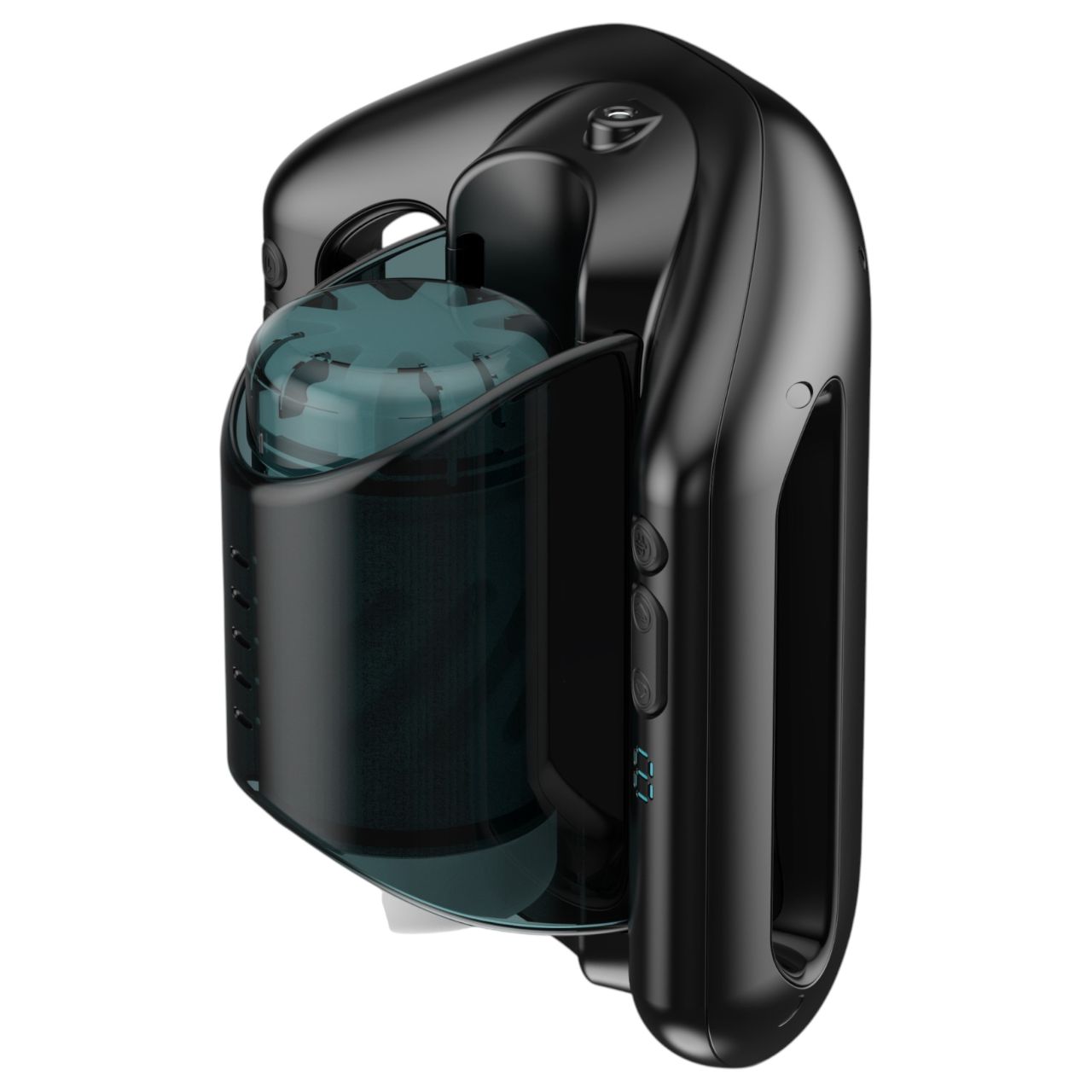 Kaotik Labs Jetpack - kétkezes automata interaktív maszturbátor (fekete)