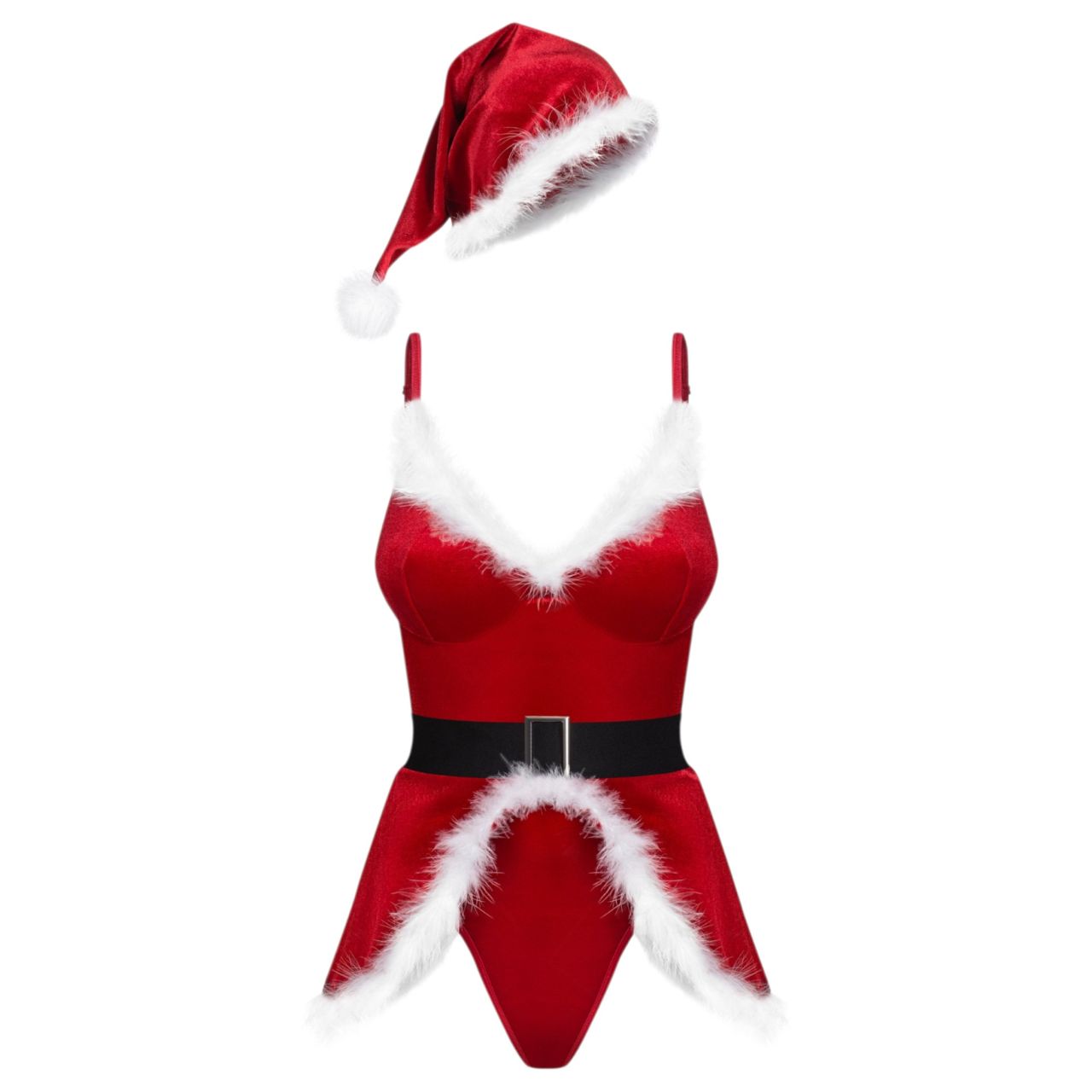 Obsessive Hot Santa - háromrészes mikulás jelmez nőknek (piros) Obsessive Hot Santa - háromrészes mikulás jelmez nőknek (piros)