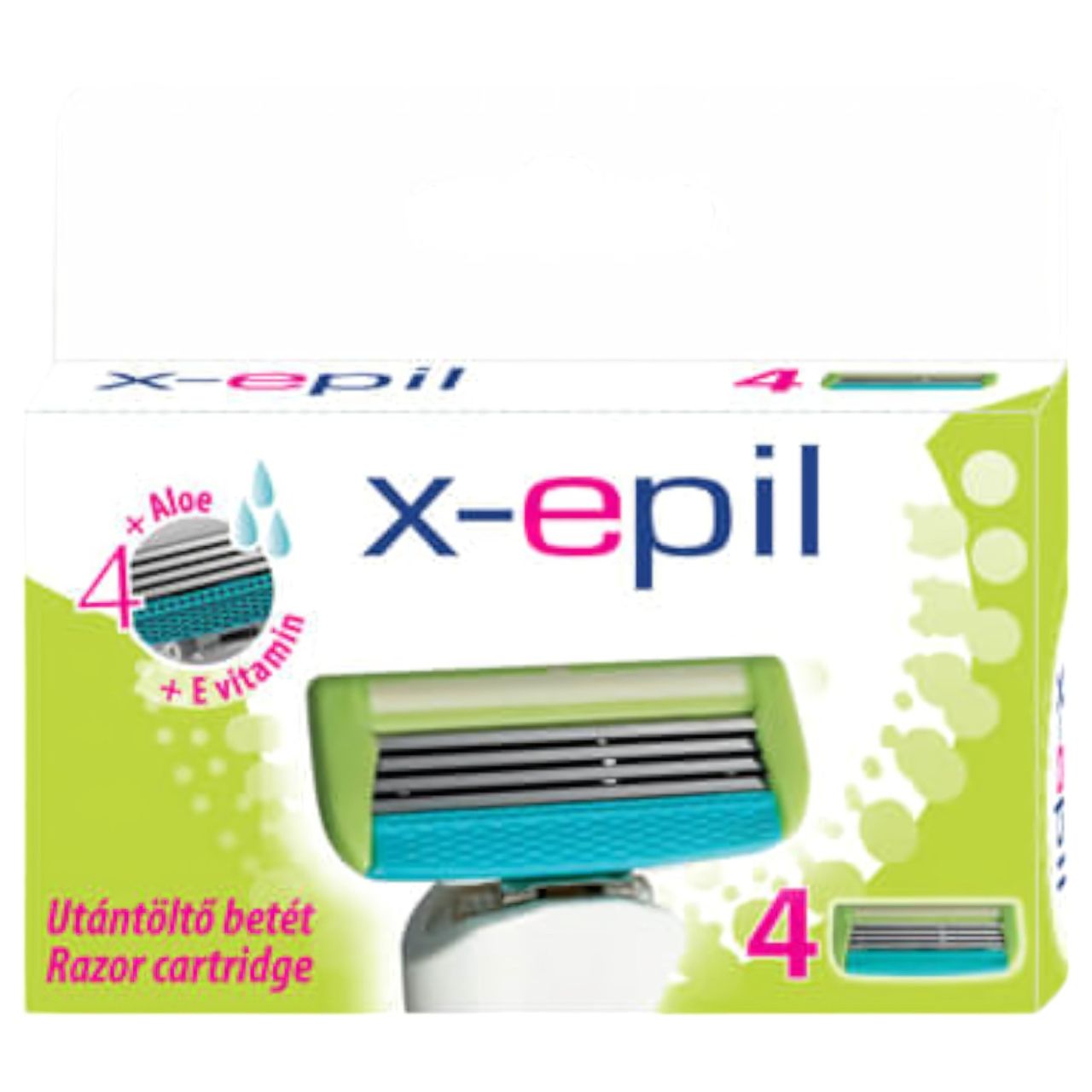 / X-Epil - női borotva betét 4 pengés (4db) / X-Epil - női borotva betét 4 pengés (4db)