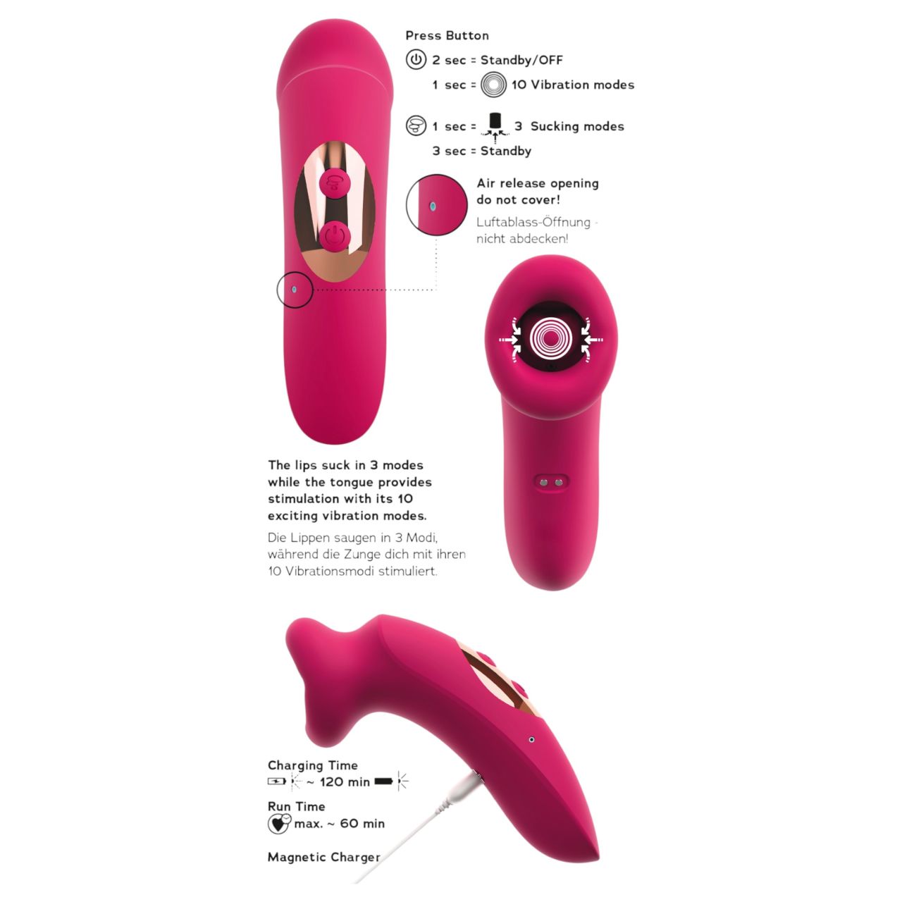 You2Toys Oral Fun - szívó és nyelves csiklóizgató (rózsaszín) You2Toys Oral Fun - szívó és nyelves csiklóizgató (rózsaszín)