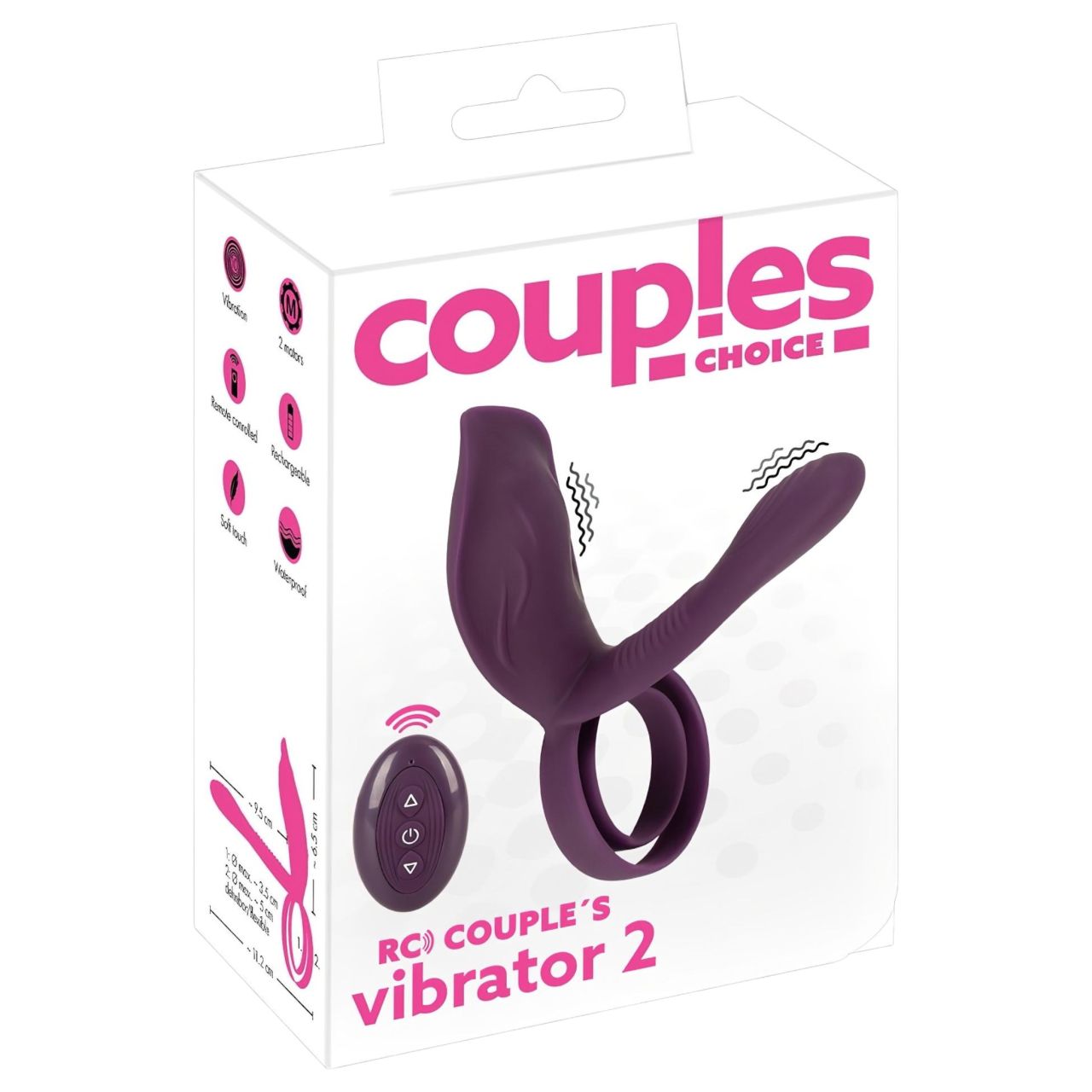 Couples Choice - akkus, rádiós péniszgyűrű (lila) Couples Choice - akkus, rádiós péniszgyűrű (lila)