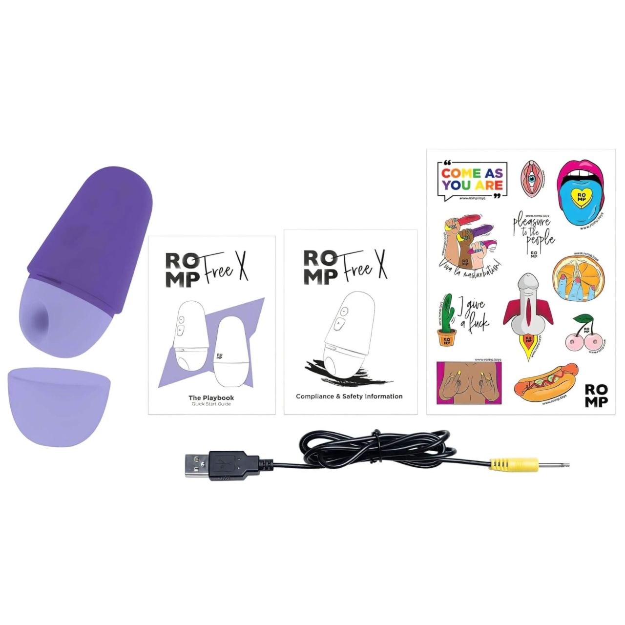 ROMP Free X - akkus, léghullámos csiklóizgató (lila) ROMP Free X - akkus, léghullámos csiklóizgató (lila)
