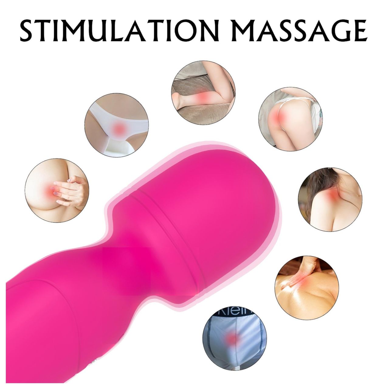 Sex HD Iris - 2 motoros melegítő wand masszírozó vibrátor (pink) Sex HD Iris - 2 motoros melegítő wand masszírozó vibrátor (pink)