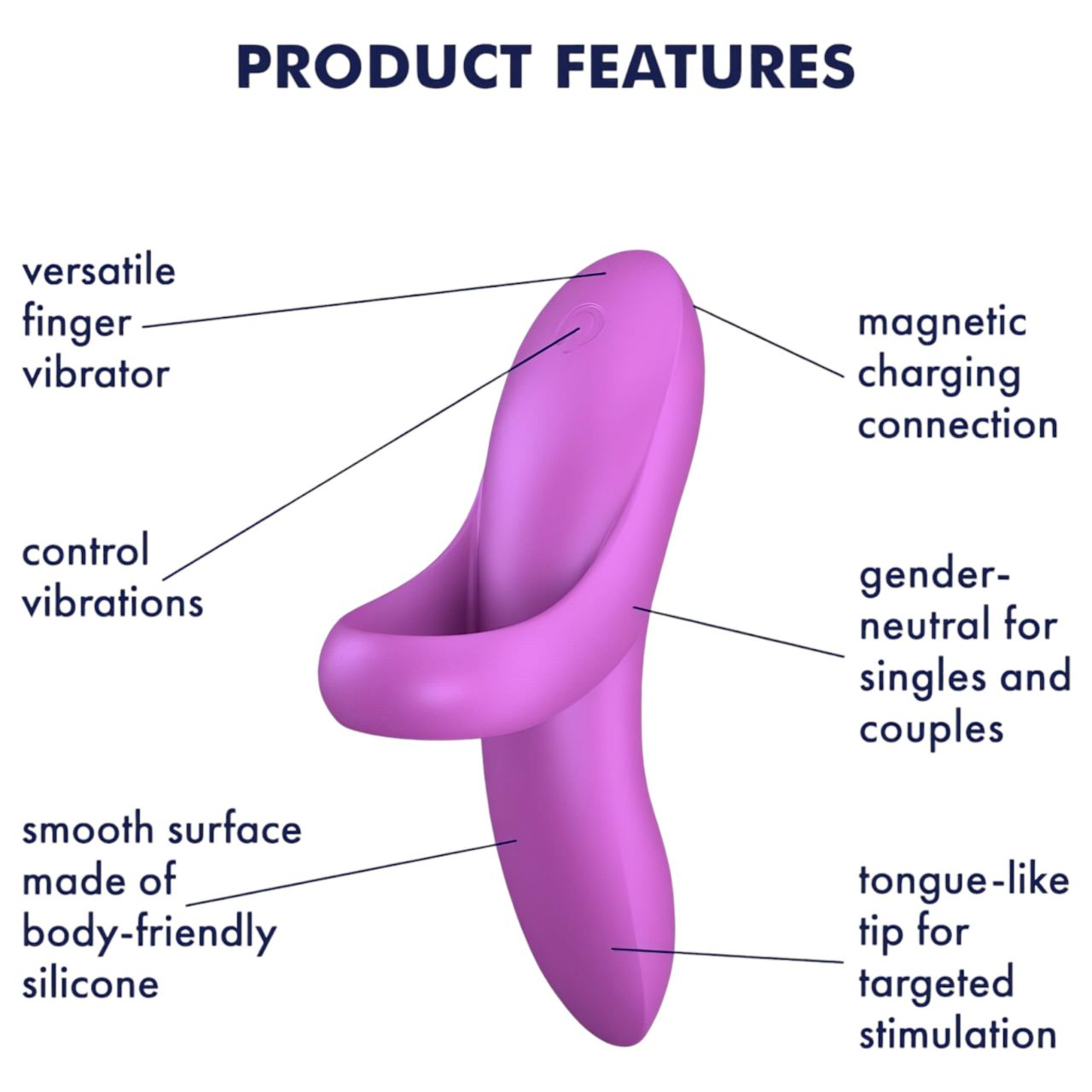 Satisfyer Bold Lover - akkus vízálló ujjvibrátor nőknek és (pink) Satisfyer Bold Lover - akkus vízálló ujjvibrátor nőknek és (pink)