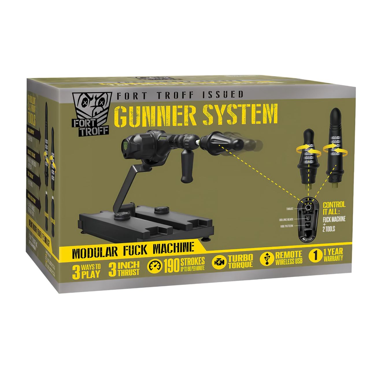 Doc Johnson Gunner System - lökő szexgép (fekete) Doc Johnson Gunner System - lökő szexgép (fekete)