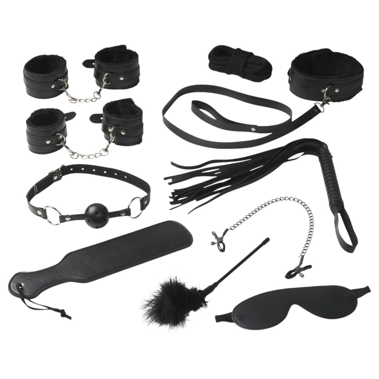 Baseks - puha kötözőszett kezdőknek (fekete) - 10 db Baseks - puha kötözőszett kezdőknek (fekete) - 10 db