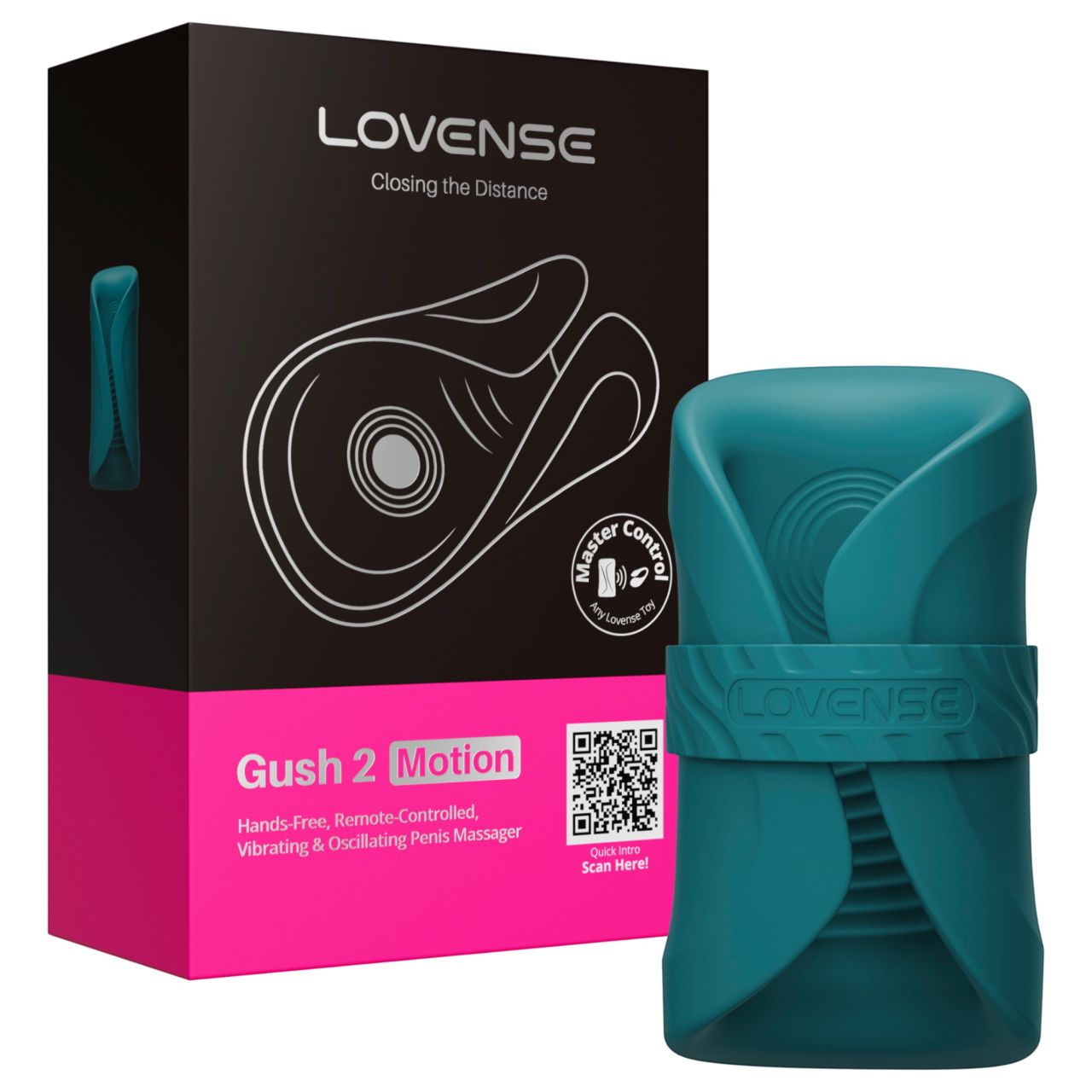 Lovense Gush 2 - app-vezérelt makk vibrátor (türkiz) Lovense Gush 2 - app-vezérelt makk vibrátor (türkiz)