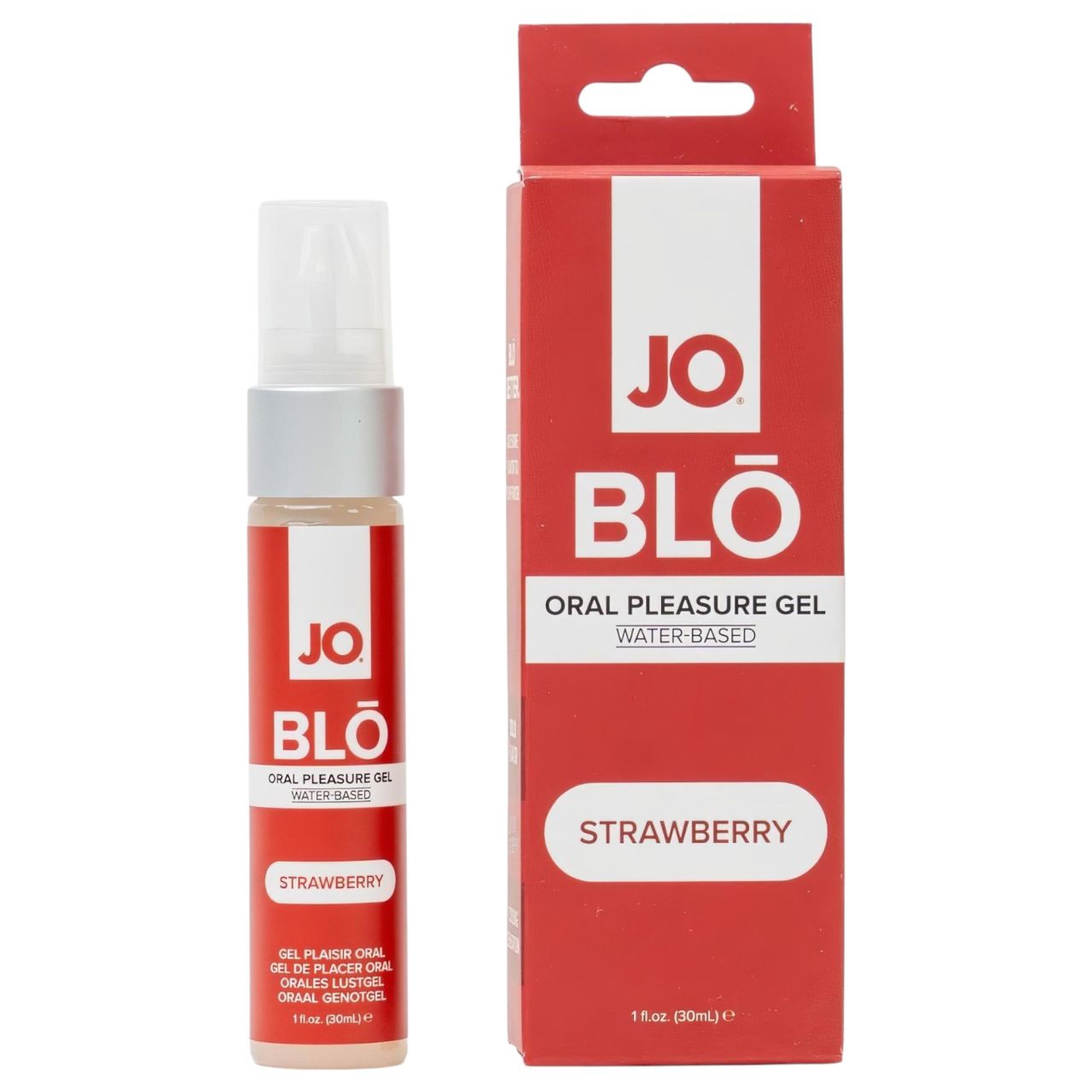 System JO BLO - ízes orál gél, eper (30ml) System JO BLO - ízes orál gél, eper (30ml)