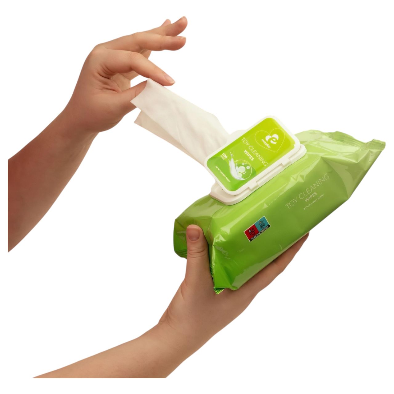 EasyGlide - szexjáték tisztító nedves törlőkendő (100 db) EasyGlide - szexjáték tisztító nedves törlőkendő (100 db)