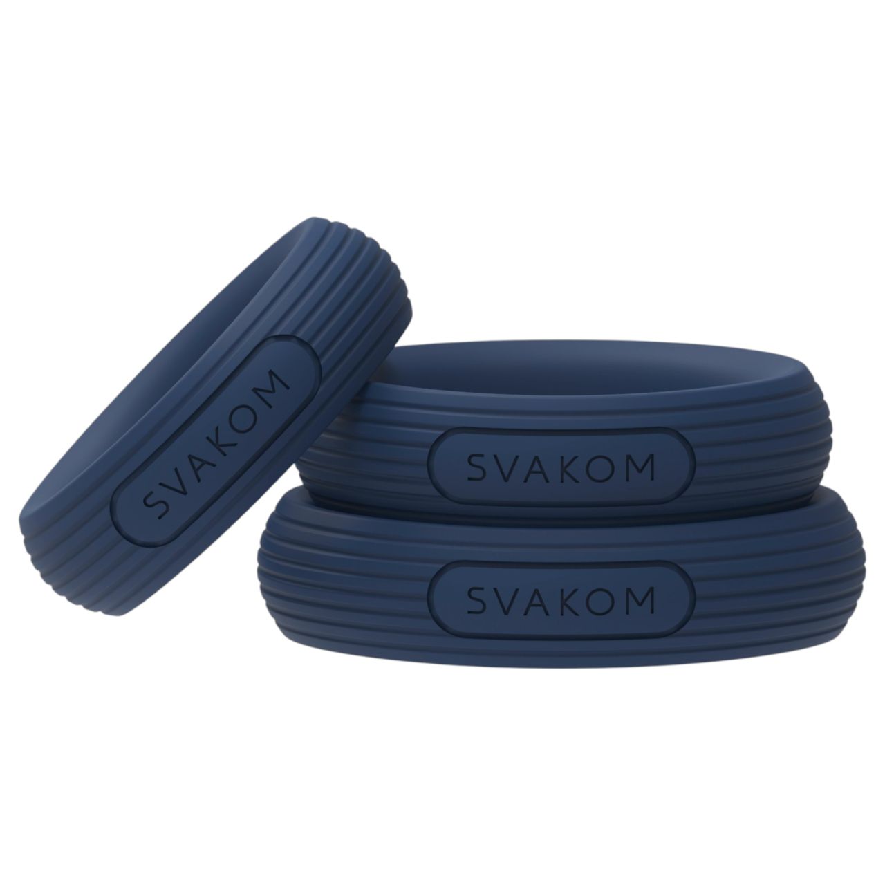 Svakom Triooo - puha szilikon péniszgyűrű szett (kék) - 3 db Svakom Triooo - puha szilikon péniszgyűrű szett (kék) - 3 db