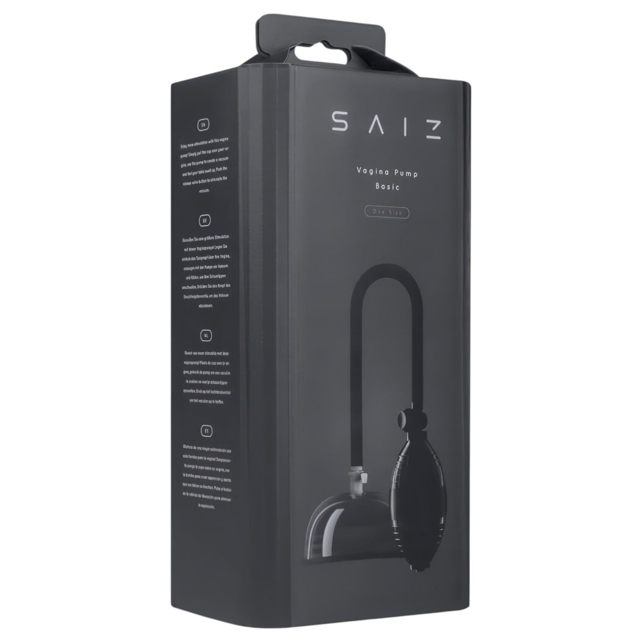 Saiz Basic - kézi punci pumpa nőknek (átlátszó-fekete) Saiz Basic - kézi punci pumpa nőknek (átlátszó-fekete)