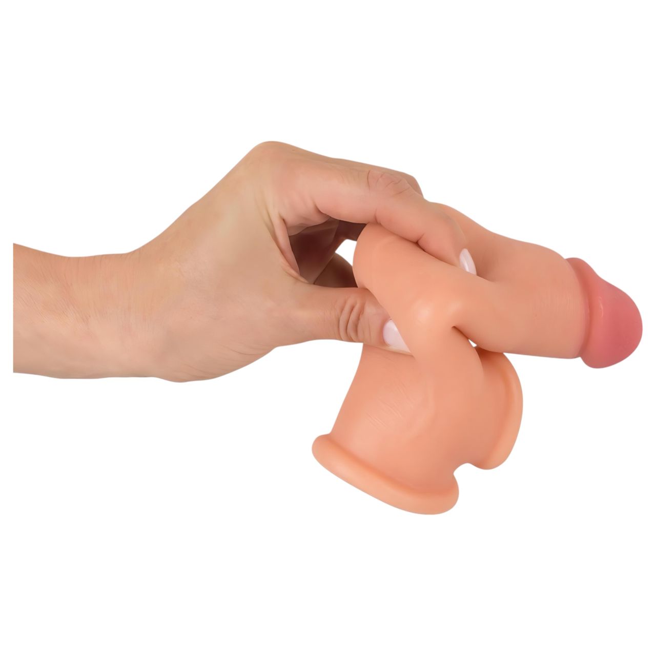 realistixxx - heregyűrűs hosszabbító péniszköpeny - 19 cm (testszínű) realistixxx - heregyűrűs hosszabbító péniszköpeny - 19 cm (testszínű)