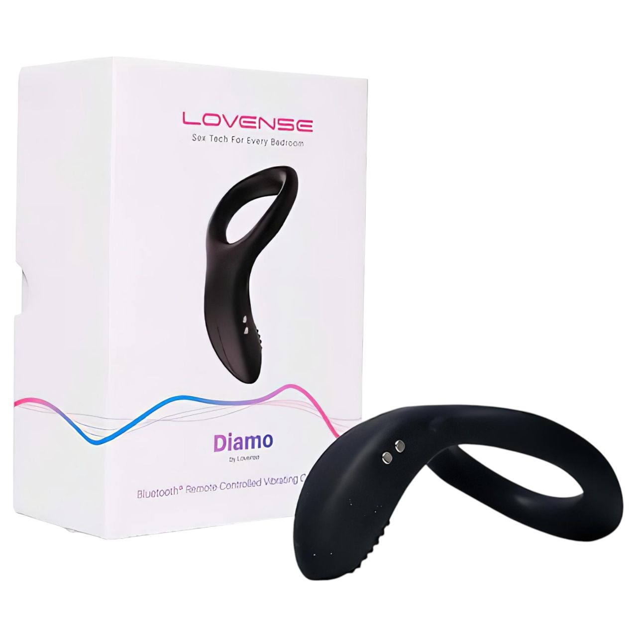 Lovense Diamo - app-vezérelt, vibrációs péniszgyűrű (fekete) Lovense Diamo - app-vezérelt, vibrációs péniszgyűrű (fekete)