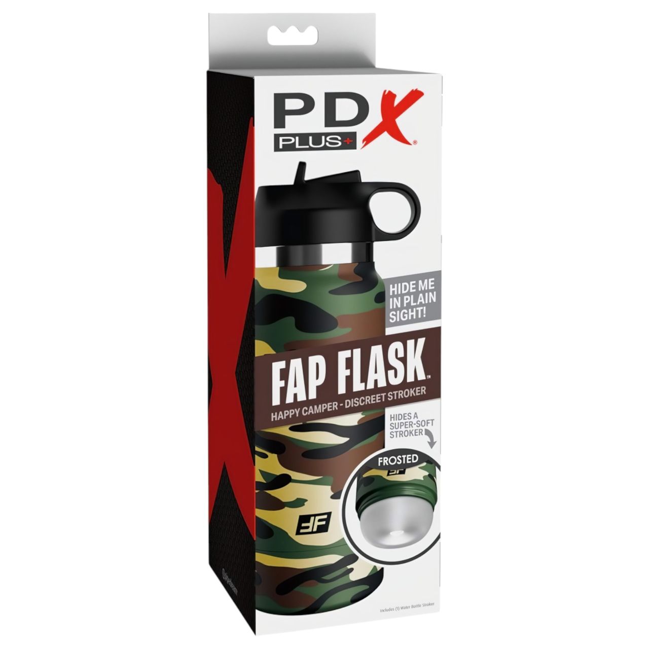 PDX - Fap Flask Happy Camper - maszturbátor kulacsban (zöld-fekete) PDX - Fap Flask Happy Camper - maszturbátor kulacsban (zöld-fekete)