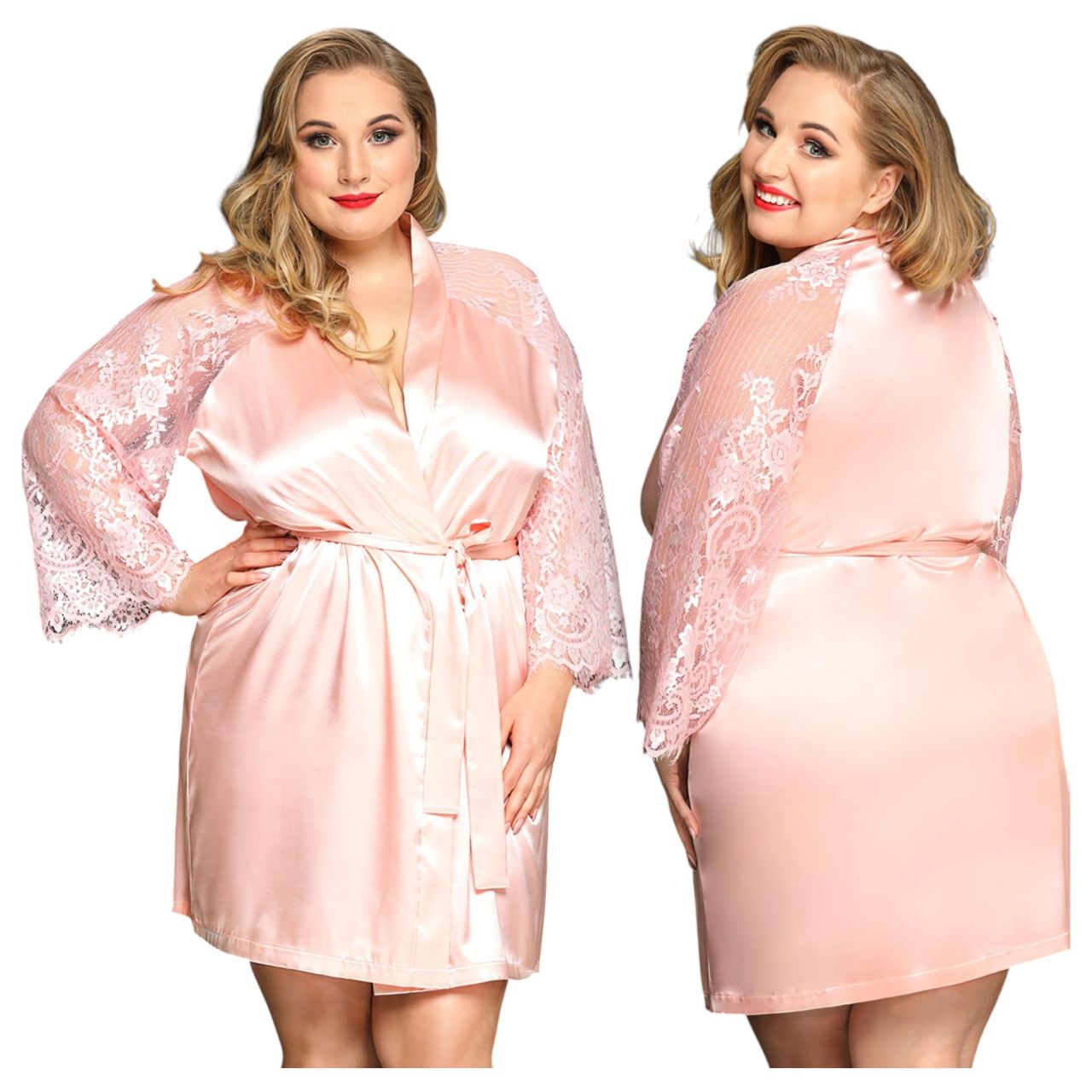 JSY 067 - rózsaszín babydoll szett (XL-2XL) JSY 067 - rózsaszín babydoll szett (XL-2XL)