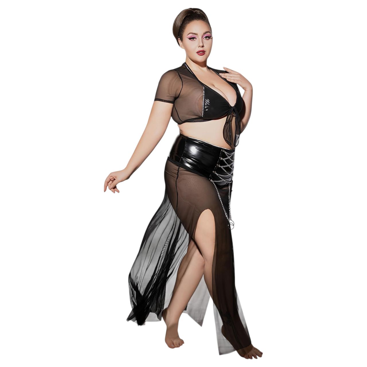 JSY 065 - fekete babydoll szett (XL-2XL) JSY 065 - fekete babydoll szett (XL-2XL)