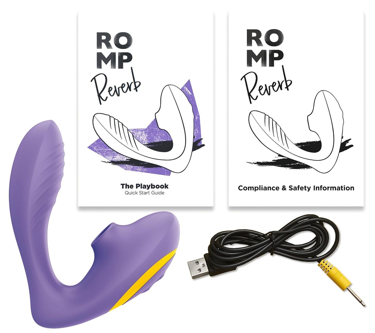 ROMP Reverb - léghullámos csiklóizgató és G-pont vibrátor (lila) ROMP Reverb - léghullámos csiklóizgató és G-pont vibrátor (lila)