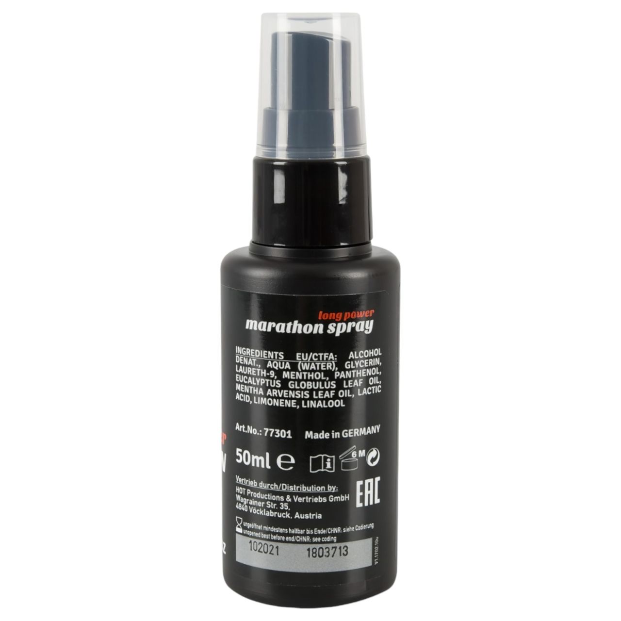 HOT Long Power Marathon - magömlés késleltető spray férfiaknak (50 ml)