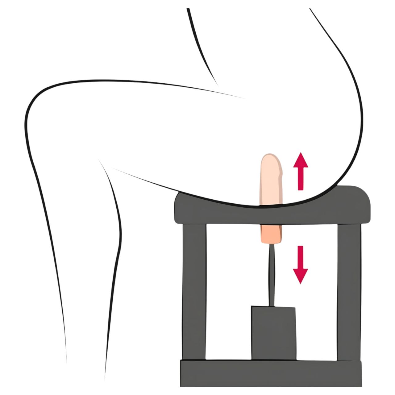The Banger Sit-On-Climaxer - ráülős hálózati szexgép (fekete) The Banger Sit-On-Climaxer - ráülős hálózati szexgép (fekete)