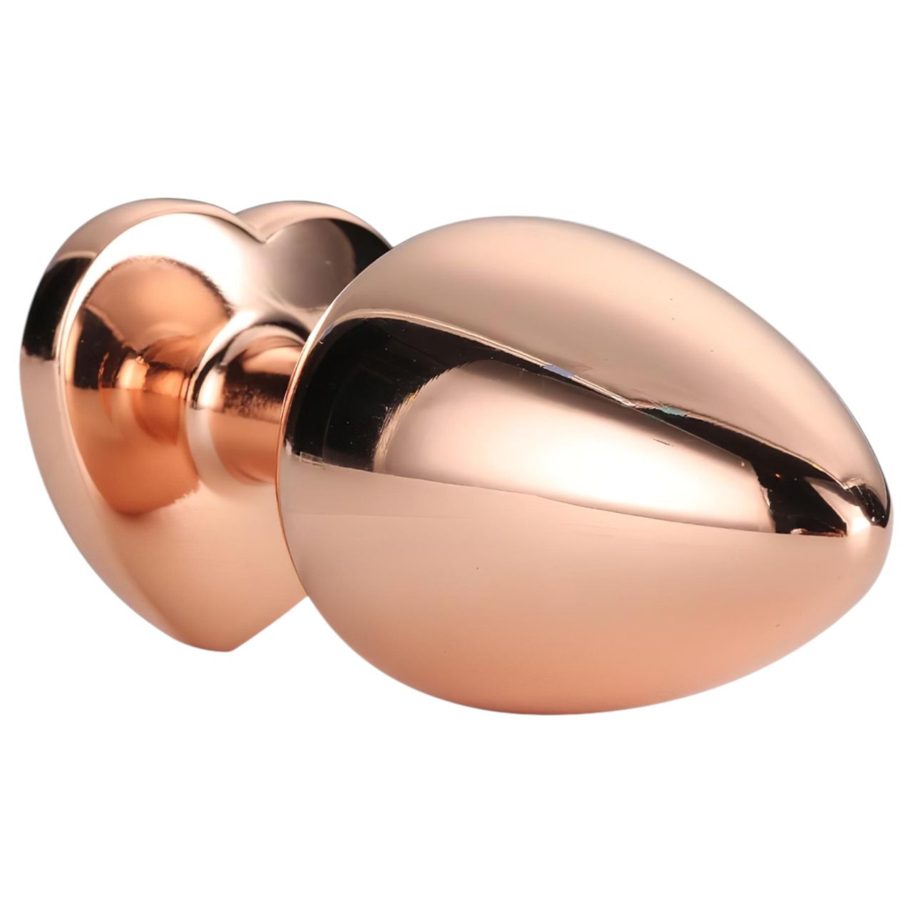 Gleaming Love - alumínium anál plug szív alakú kővel - M (rózsaarany) Gleaming Love - alumínium anál plug szív alakú kővel - M (rózsaarany)