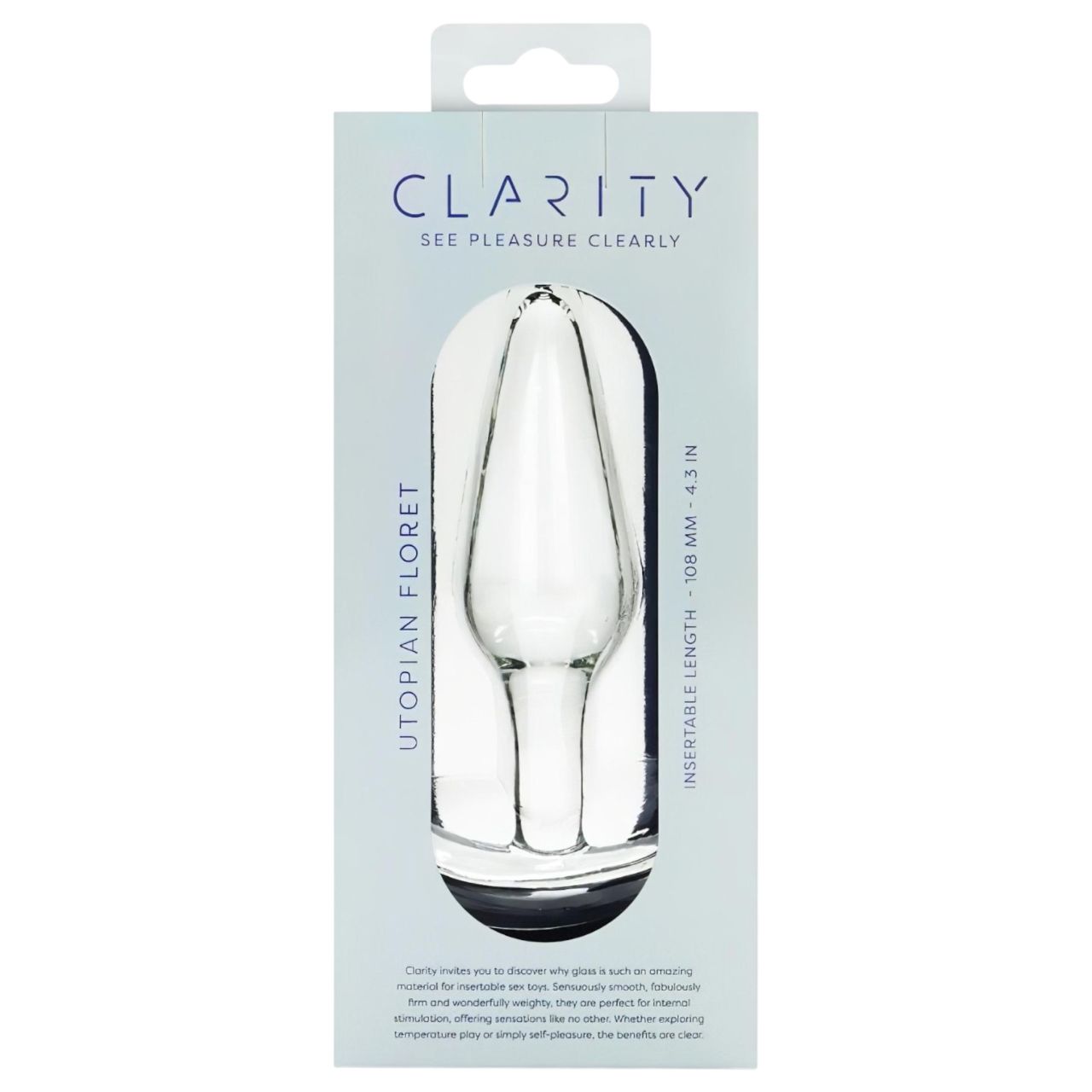 Clarity Utopian Floret - üveg anál plug (átlátszó) Clarity Utopian Floret - üveg anál plug (átlátszó)