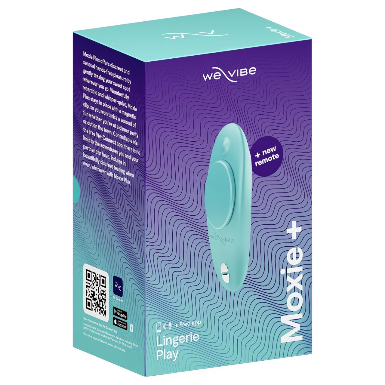 We-Vibe Moxie+ - hordható, app-vezérelt csiklóizgató vibrátor (türkiz) We-Vibe Moxie+ - hordható, app-vezérelt csiklóizgató vibrátor (türkiz)