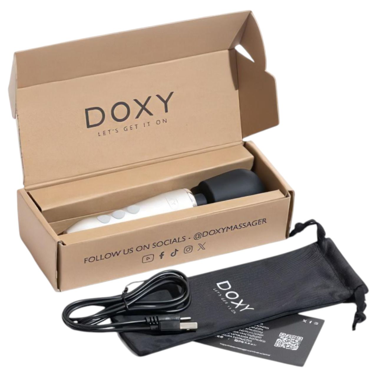Doxy Go - akkus wand masszírozó vibrátor, vezeték nélküli (ezüst) Doxy Go - akkus wand masszírozó vibrátor, vezeték nélküli (ezüst)