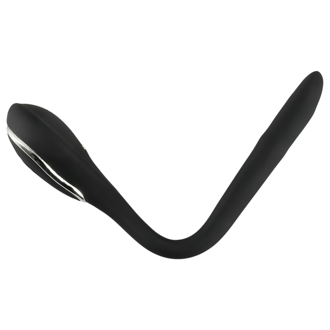 Penis Plug Dilator - fekete akkus, vibrációs húgycső dilátor (1 cm)
