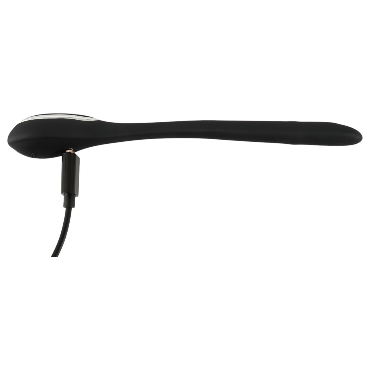 Penis Plug Dilator - fekete akkus, vibrációs húgycső dilátor (1 cm)