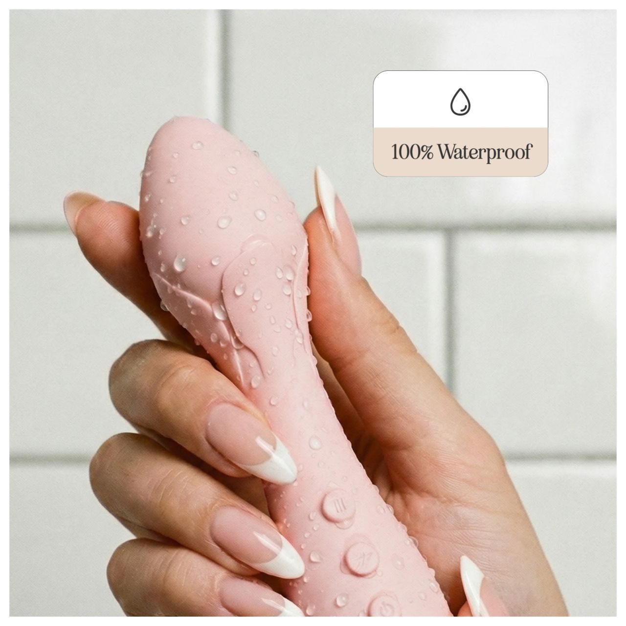 Vush Fleur - akkus, vízálló wand masszírozó vibrátor (pink)