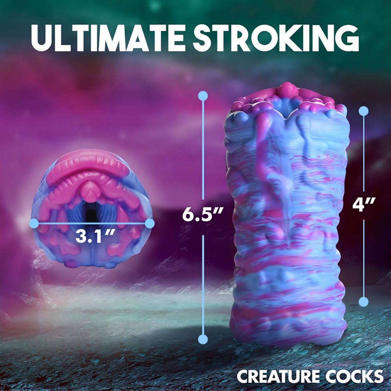 Creature Cocks Cyclone - szilikon alien műpunci maszturbátor (lila-pink) Creature Cocks Cyclone - szilikon alien műpunci maszturbátor (lila-pink)