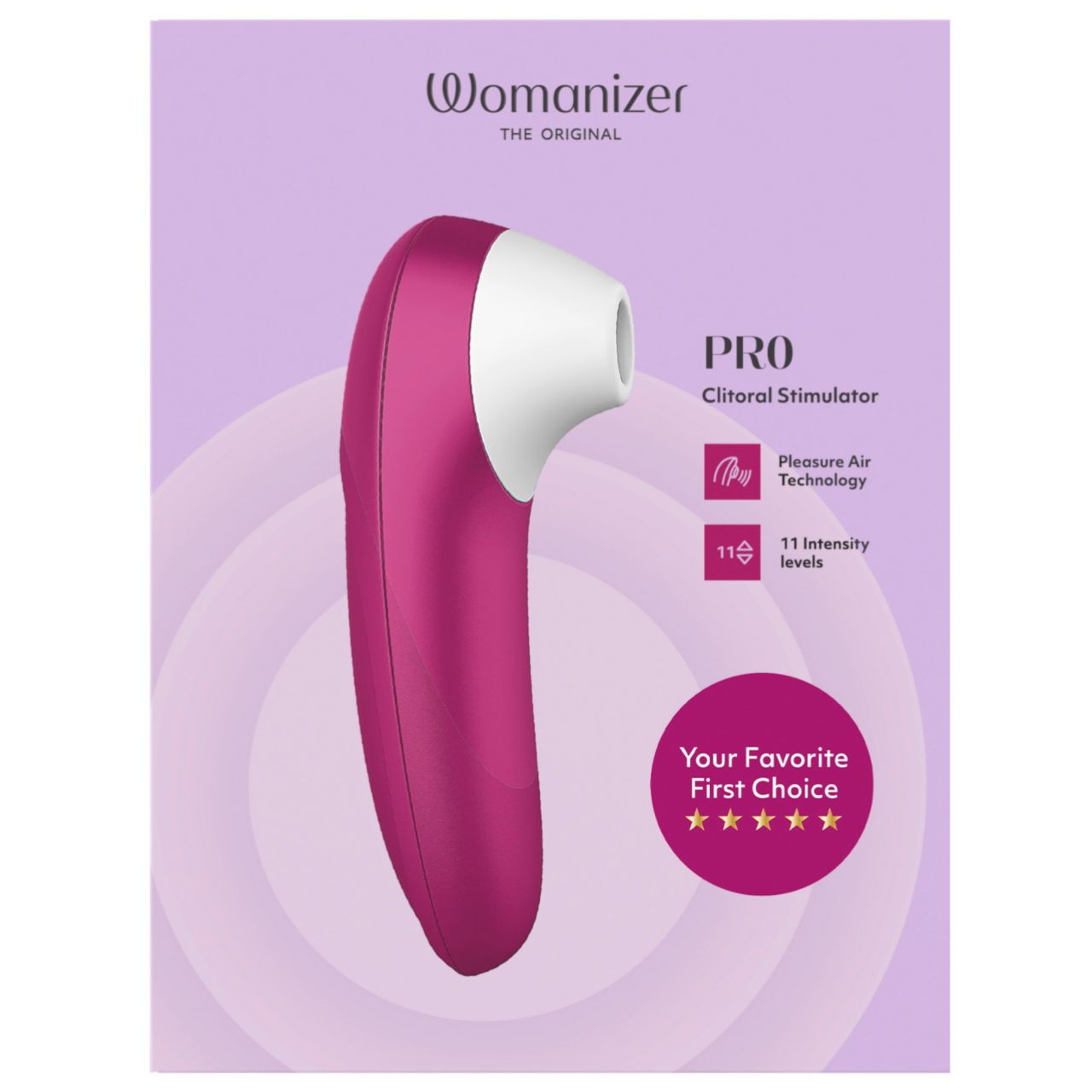 Womanizer Pro - léghullámos csiklóizgató (pink) Womanizer Pro - léghullámos csiklóizgató (pink)