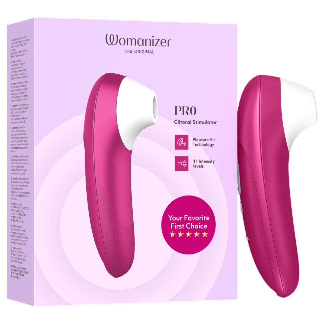 Womanizer Pro - léghullámos csiklóizgató (pink) Womanizer Pro - léghullámos csiklóizgató (pink)