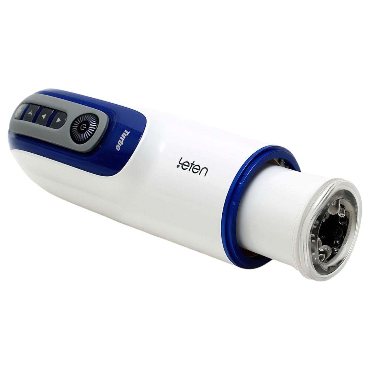 Leten SM390 - nyögő, melegítő maszturbátor férfiaknak (fehér)