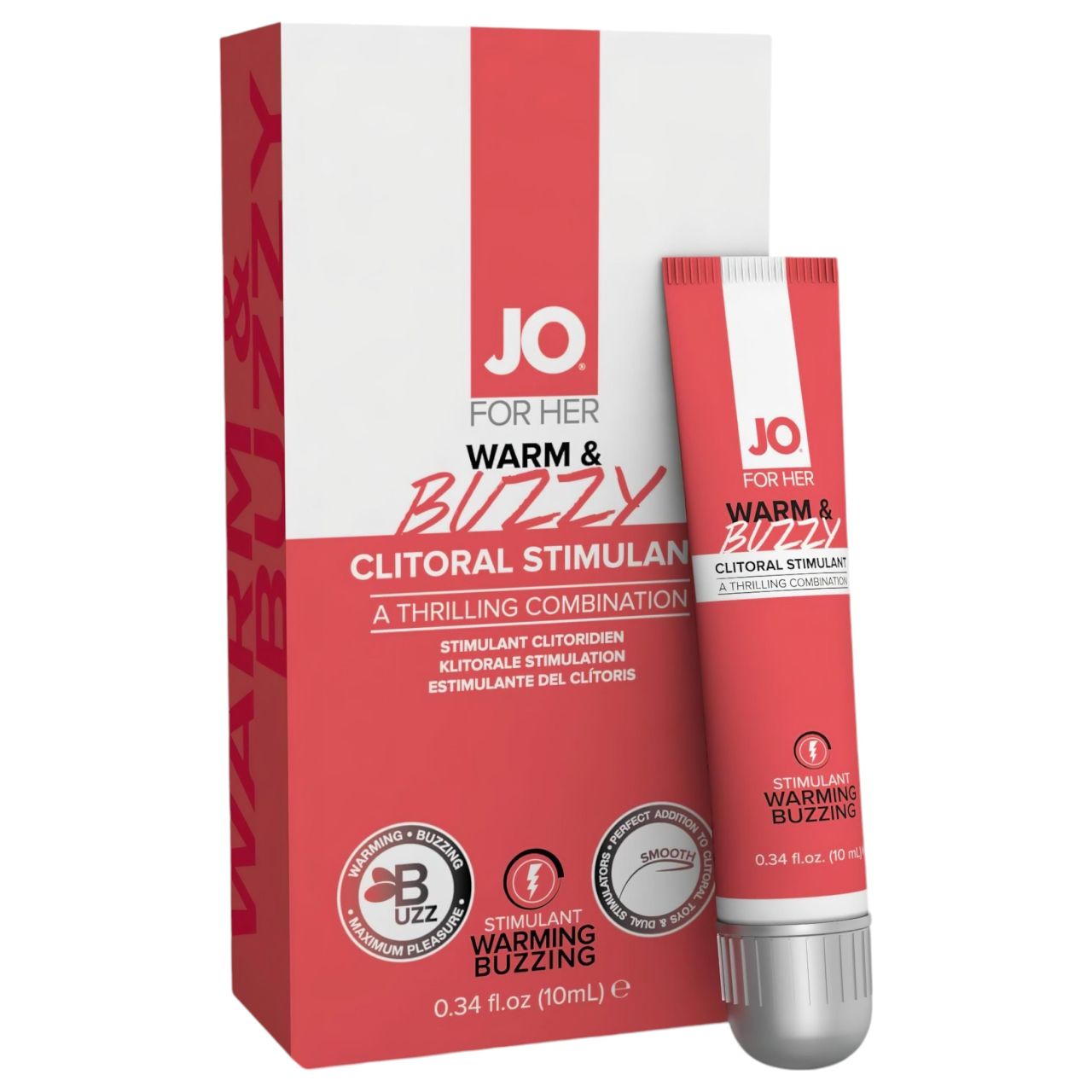 System JO - WARM & BUZZY - klitorisz stimuláló, csiklóizgató gél (10 ml) System JO - WARM & BUZZY - klitorisz stimuláló, csiklóizgató gél (10 ml)