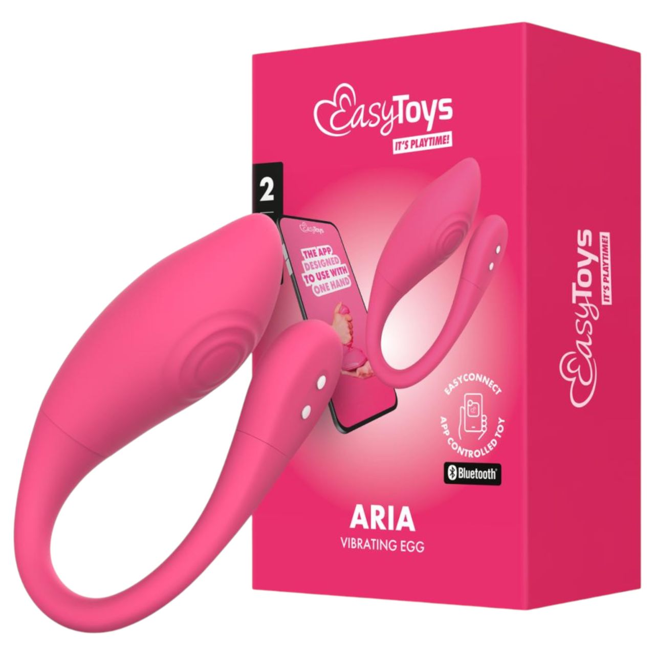 EasyConnect - hordható app-vezérelt vibrotojás (pink) EasyConnect - hordható app-vezérelt vibrotojás (pink)